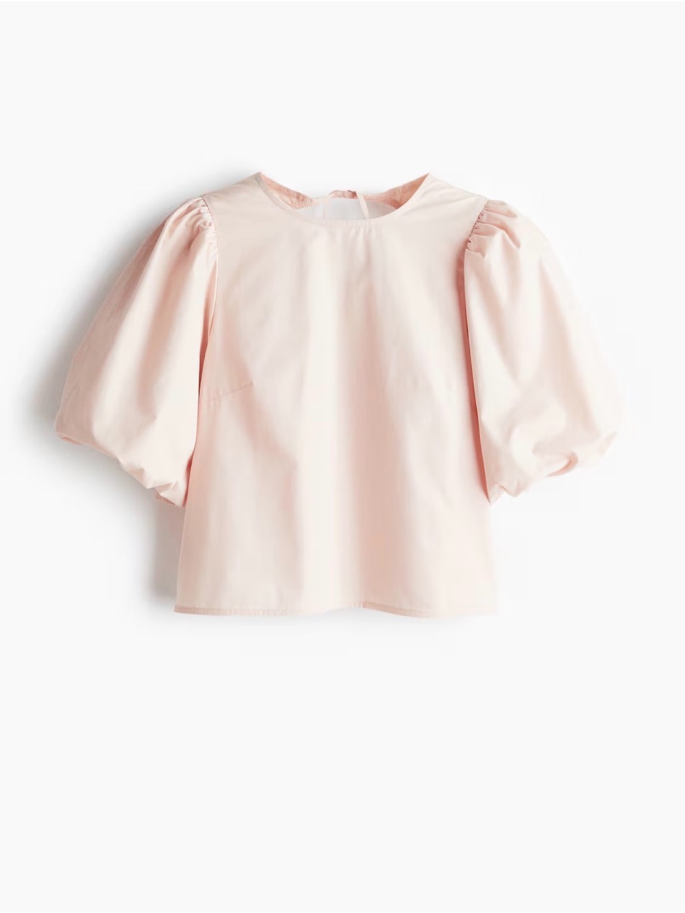 H&M Light Pink Puff Sleeve Blouse